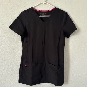 Heart and Soul black scrub set